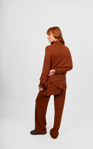 Bridge & Lord - Poncho Pullover-Cognac