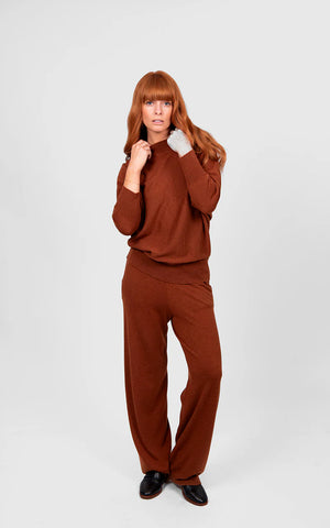 Bridge & Lord - Dolman 3/4 Sleeve Pullover-Cognac