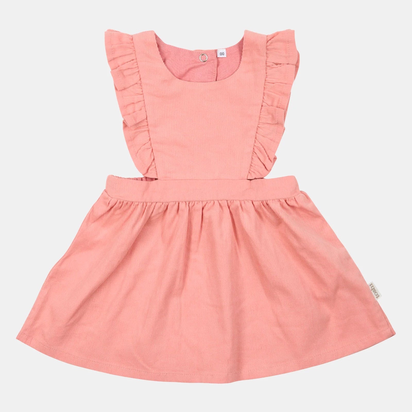 Toshi - Baby Pinafore Corduroy Quincy - Dusty Rose