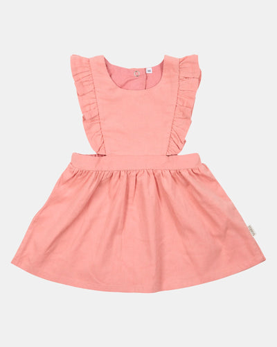 Toshi - Baby Pinafore Corduroy Quincy - Dusty Rose