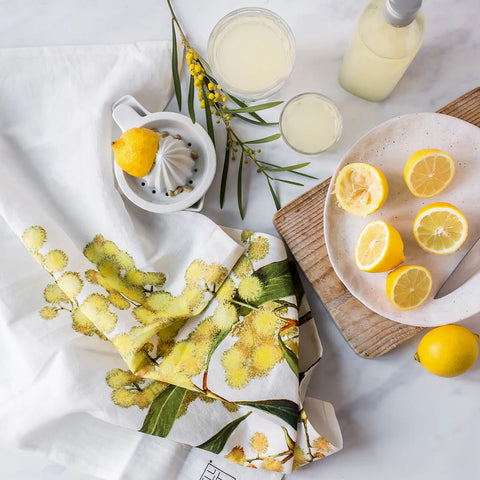 Bell Art - Native Tea Towel Wattle