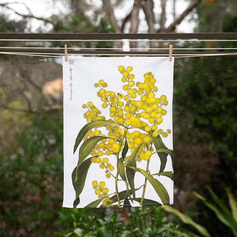Bell Art - Native Tea Towel Wattle