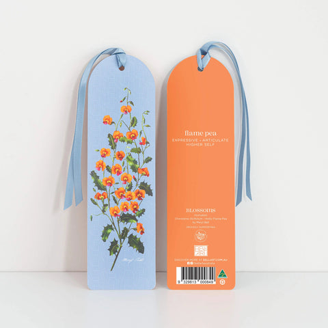 Bell Art - Bookmark Blossoms Flame Pea