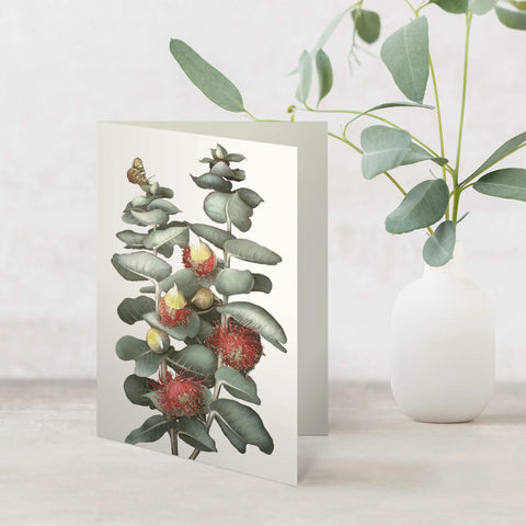 Bell Art - Eucalyptus Greeting Card Rose Mallee