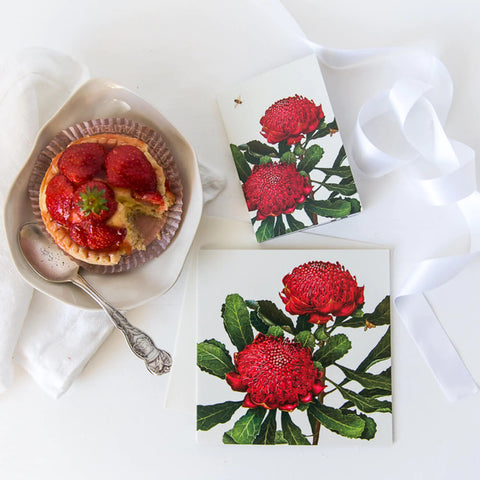 Bell Art - Floral Emblems Art Card Waratah NSW