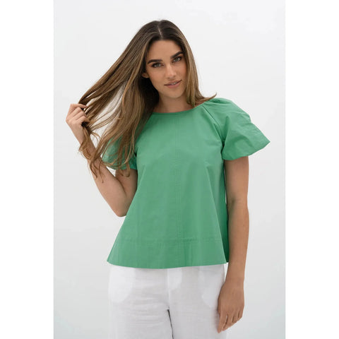 Humidity - Bellini Blouse Green