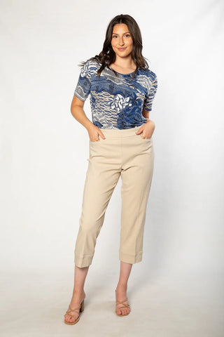 Equinox - 3/4 Length Bengaline Pant - Sand