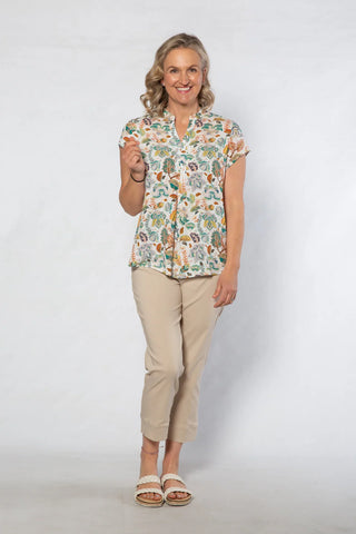 Equinox - 3/4 Length Bengaline Pant - Sand