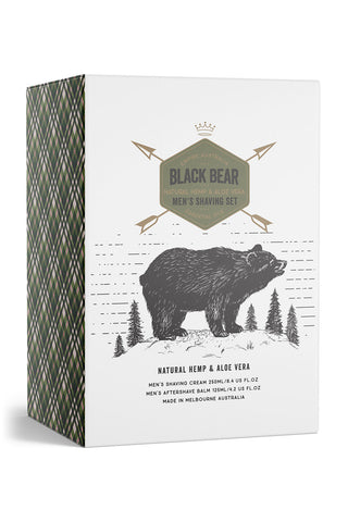 Empire Australia - Black Bear Men’s Hemp & Aloe Vera Shave Gift Set