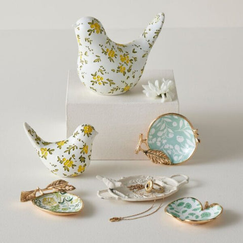 Pilbeam Living - Blooming Bird Sculpture Large - White