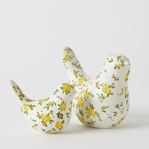 Pilbeam Living - Blooming Bird Sculpture Large - White