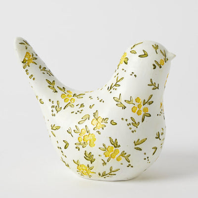 Pilbeam Living - Blooming Bird Sculpture Large - White
