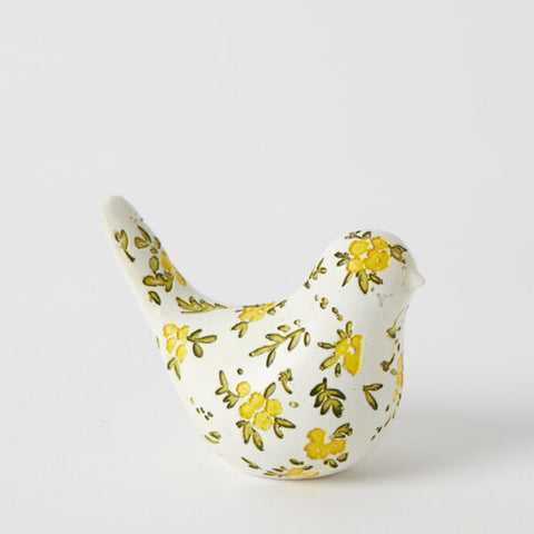 Pilbeam Living - Blooming Bird Sculpture Small - White