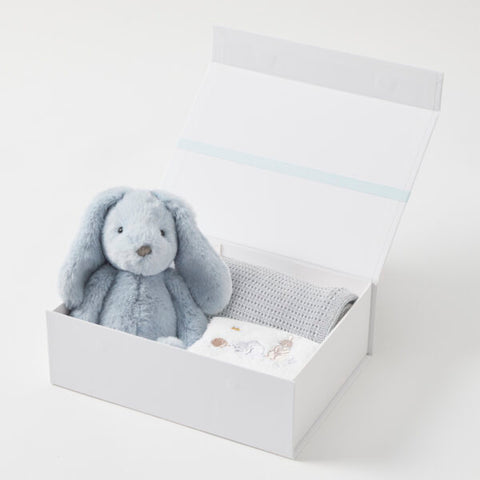 Pilbeam Living - Jiggle & Giggle Pale Blue Bunny Hamper Gift Set