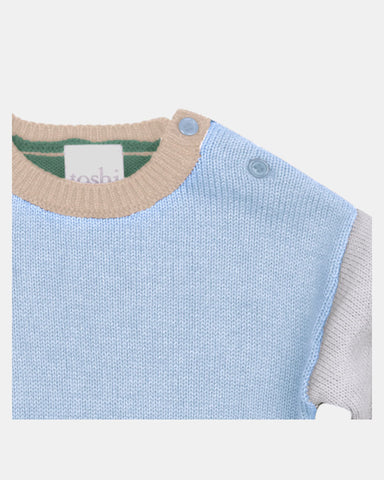 Toshi - Organic Pullover Bobby - Bluebell