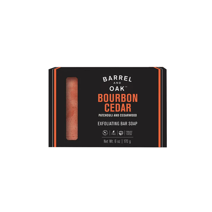 Barrel & Oak - Exfoliating Bar Soap - Bourbon Cedar