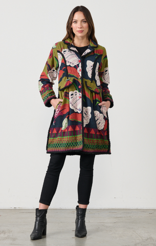 Caju -  Coat - Reversible with Covered Buttons