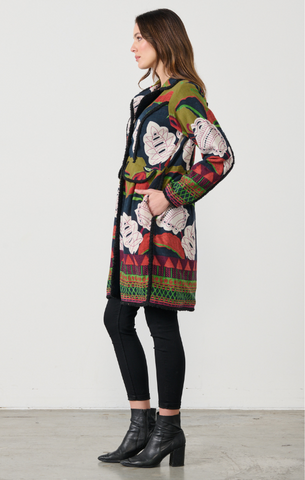 Caju -  Coat - Reversible with Covered Buttons
