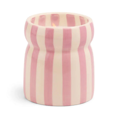 Paddywax - Cabana Grecian Sand Candle-Pink Stripe