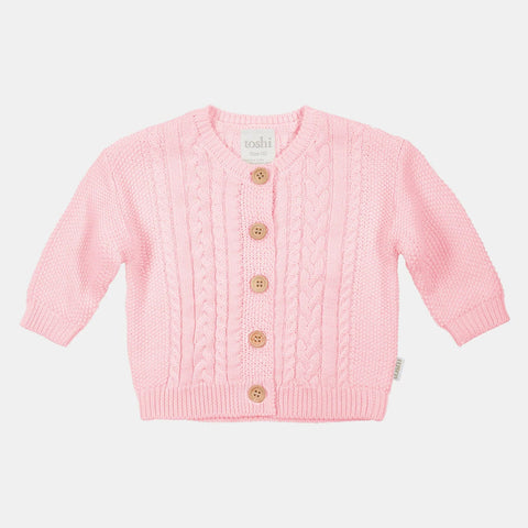 Toshi - Organic Cardigan Yummy - Misty Rose