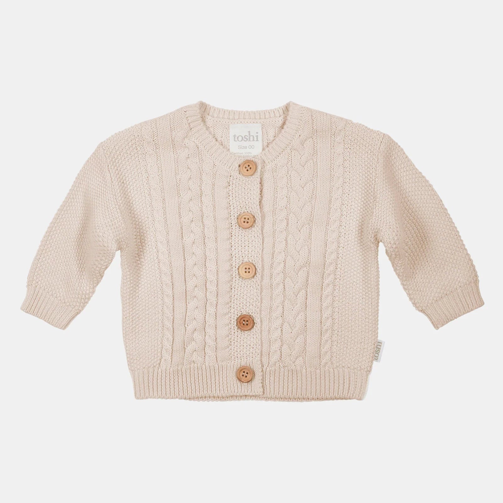 Toshi - Organic Cardigan Yummy - Oatmeal