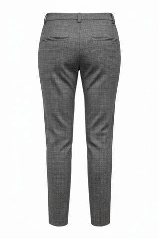 Equinox -Pull-On Check Capri Pant - Navy Check
