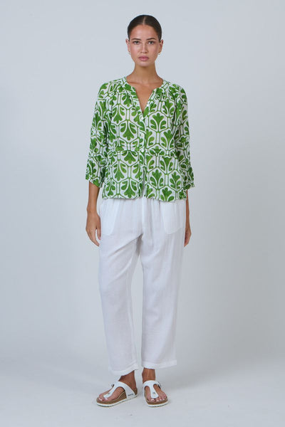 Namastai - White Cheesecloth Cotton Pants