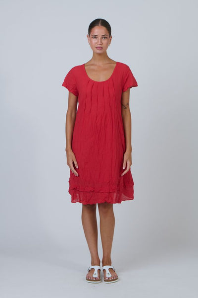 Namastai - Chili Cap Sleeve Cotton Dress