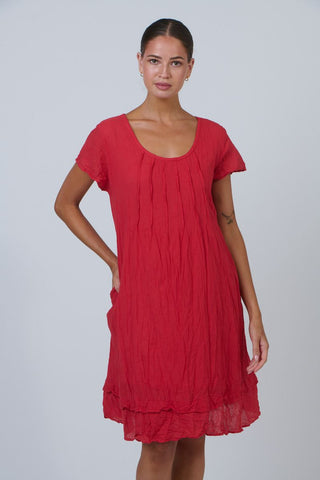 Namastai - Chili Cap Sleeve Cotton Dress