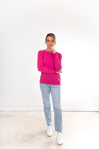 Bridge & Lord - Chloe Essential Crew Neck Chateau Rose