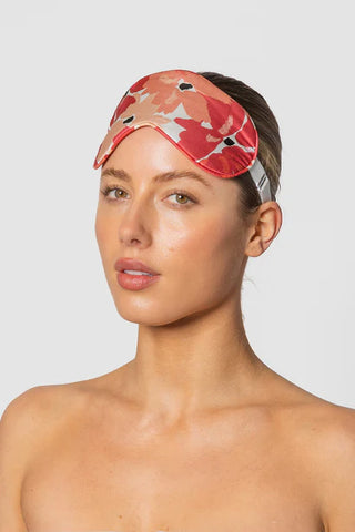 Louvelle - Chloe Eye Mask in Poppy Rosso