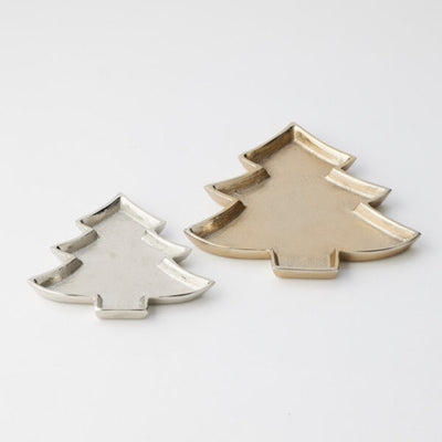 Pilbeam Living - Christmas Tree Tray (Set of 2) - Silver/ Gold