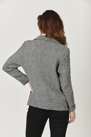 Naturals by O&J - Linen Blazer Puppytooth