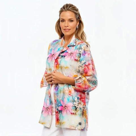Claire Powell - Bemberg Silk Collared Shirt-Zen