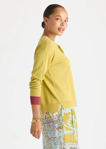 LD+Co - Colour Block Cardigan - Acacia