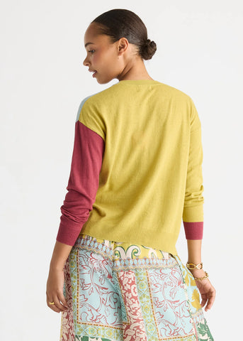 LD+Co - Colour Block Cardigan - Acacia