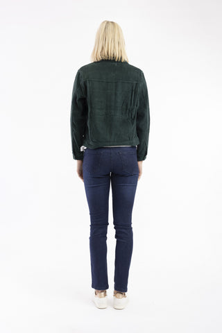 Orientique - Cord Boxy Jacket - Pine