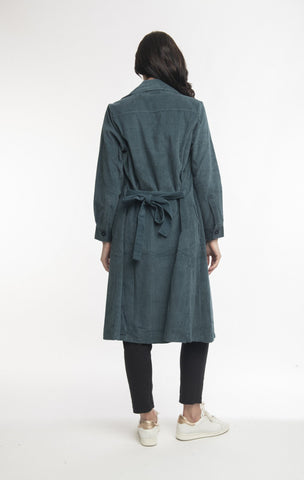 Orientique - Cord Trench Coat Mediterranean