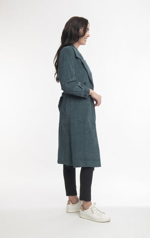 Orientique - Cord Trench Coat Mediterranean