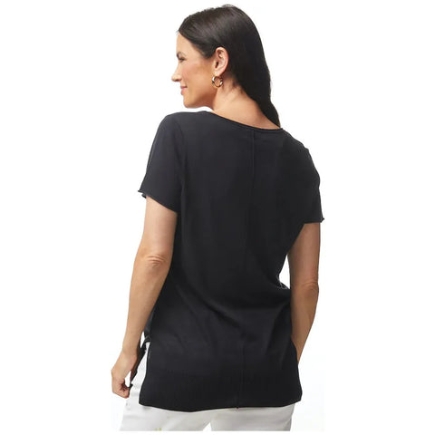 LD+Co - Short Sleeve Round Neck Knit Ink