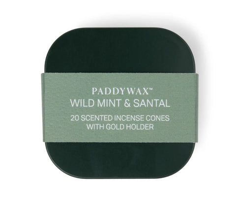 Paddywax - Cubed Incense Cones + Holder-Wild Mint & Santal