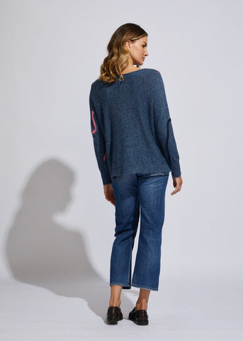 LD+Co - LC6181 Curly Wurly Jumper Denim