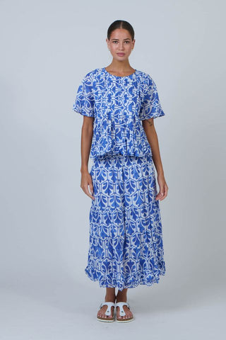 Namastai - Cycladic Oak Cotton Crinkle Long Skirt