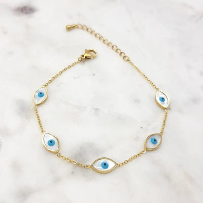 Chrysalini - Mati Eyes Protection Chain Bracelet