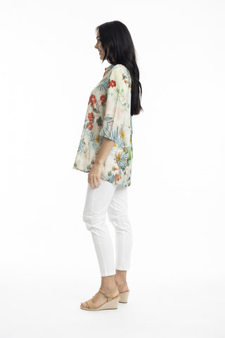 Orientique - Digital Collared Shirt - Vintage