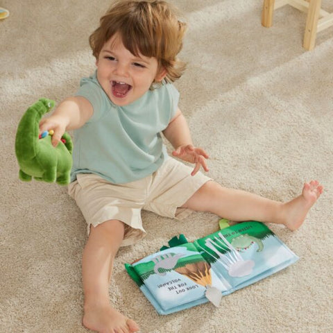 Pilbeam - Jiggle & Giggle - Dinosaur Activity Fabric Book & Toy Set