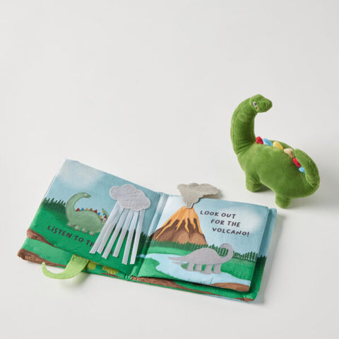 Pilbeam - Jiggle & Giggle - Dinosaur Activity Fabric Book & Toy Set