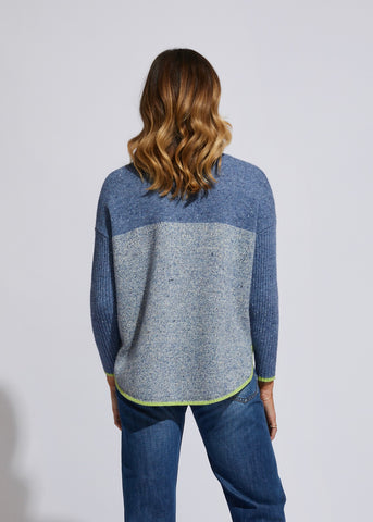 LD+Co - LC6166 Donegal Feature Jumper Denim