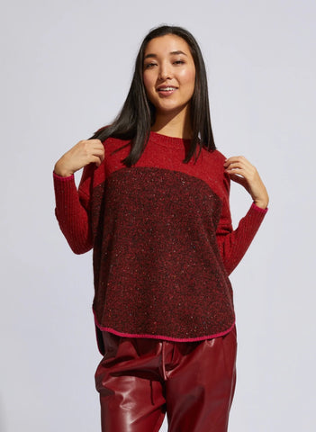 LD+Co - LC6166 Donegal Feature Jumper Rust