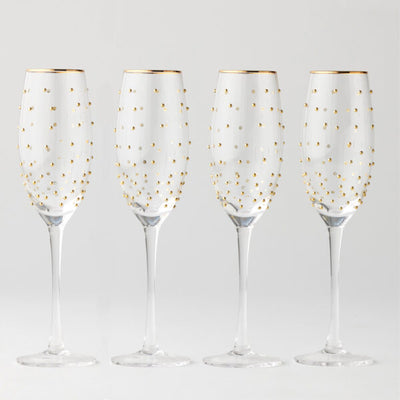 Pilbeam Living - Dotti Champagne Glasses Set of 4